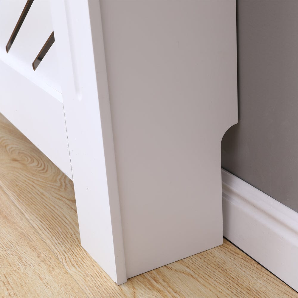 Denton White Modern Grill Radiator Cover