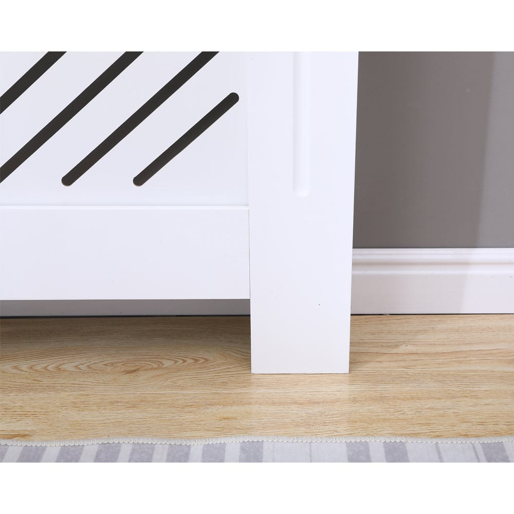 Denton White Modern Grill Radiator Cover