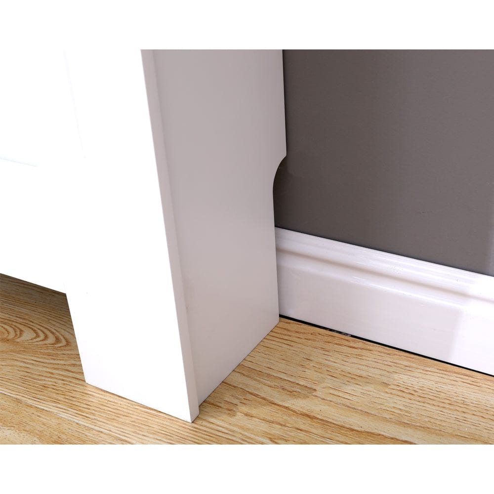 Denton White Modern Grill Radiator Cover