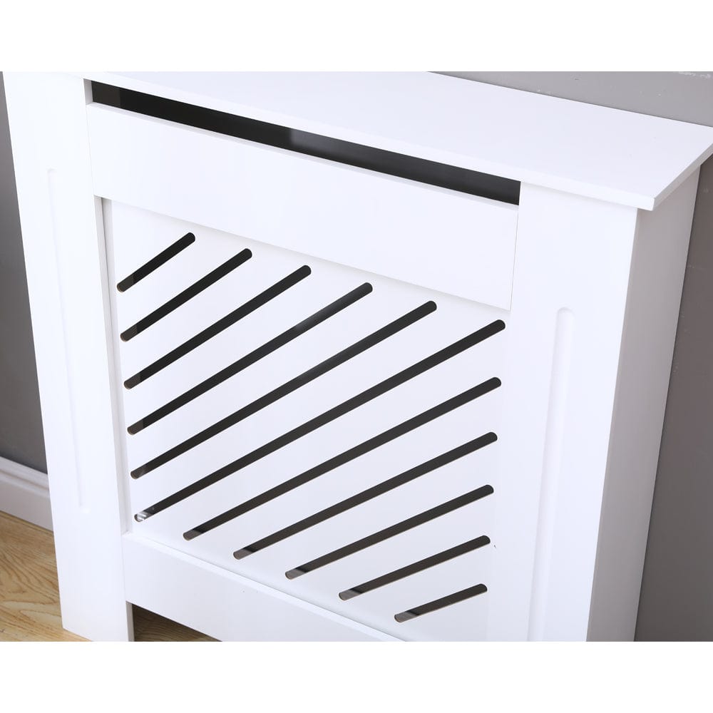 Denton White Modern Grill Radiator Cover