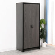 Ely Black Iron Frame 2 Door Wardrobe