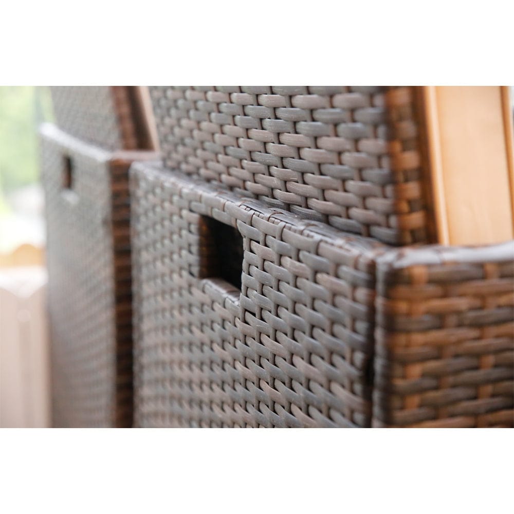 Eton Rattan Garden 8 Seater Cube Set In Brown, Garden Furniture, Furniture Maxi, Furniture Maxi