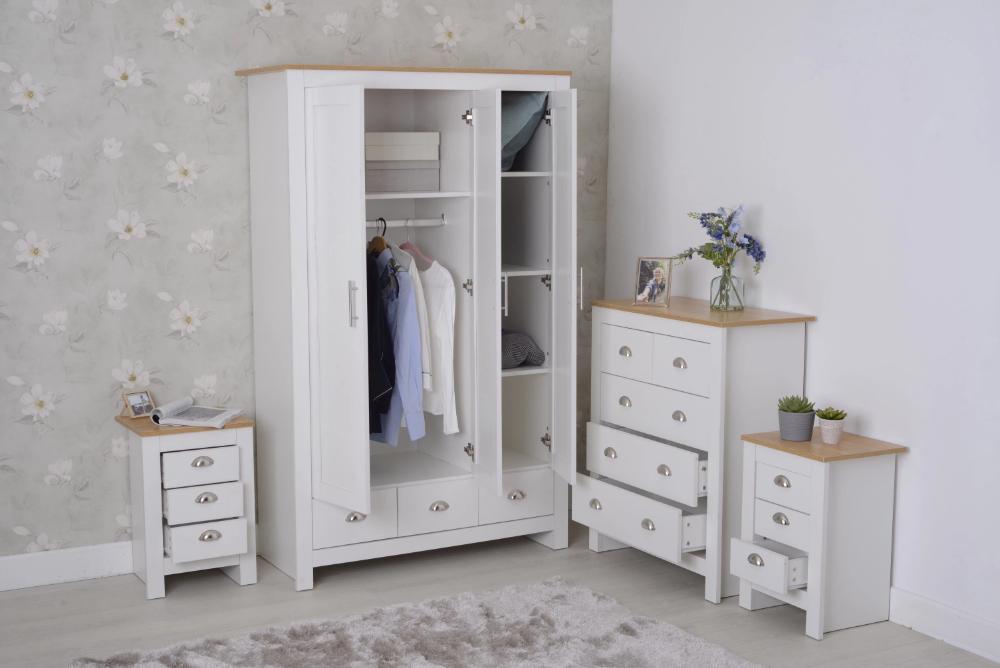 4 piece bedroom on sale furniture sets white