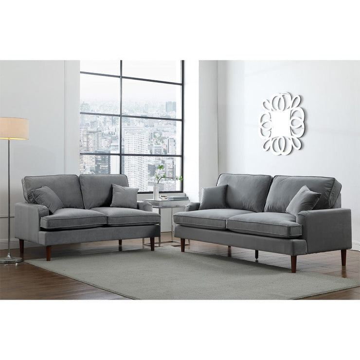 Bunburry 3 Seater Velvet Sofa