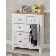 Heritage 3 Piece 6 Draw Chest and Bedside Tables Set In White - Furniture Maxi