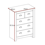 Heritage 3+2 Chest Of Drawers In Grey