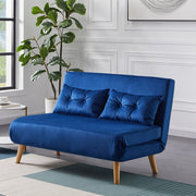 Jola Velvet Foldable 2 Seater Sofa Bed