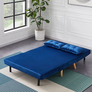 Jola Velvet Foldable 2 Seater Sofa Bed