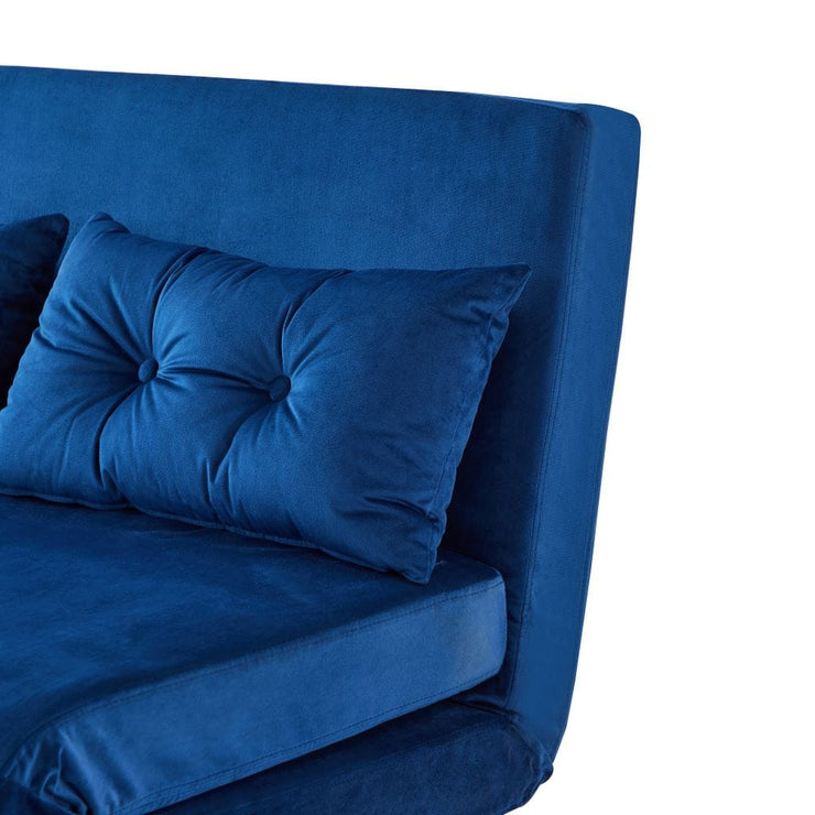 Jola Velvet Foldable 2 Seater Sofa Bed