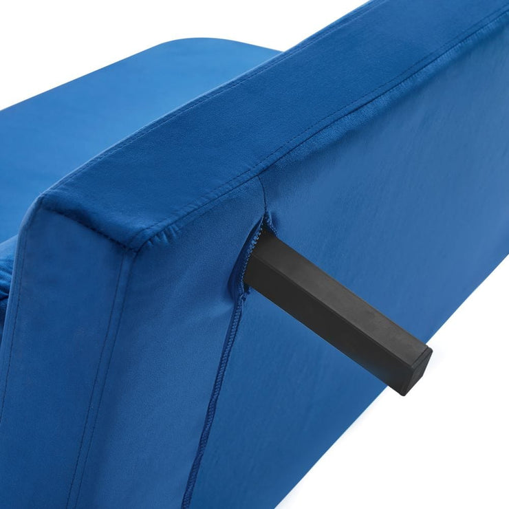 Leaba Tolg Jola Velvet Foldable 2 Suíochán