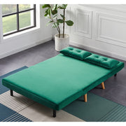 Jola Velvet Foldable 2 Seater Sofa Bed