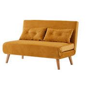 Jola Velvet Foldable 2 Seater Sofa Bed