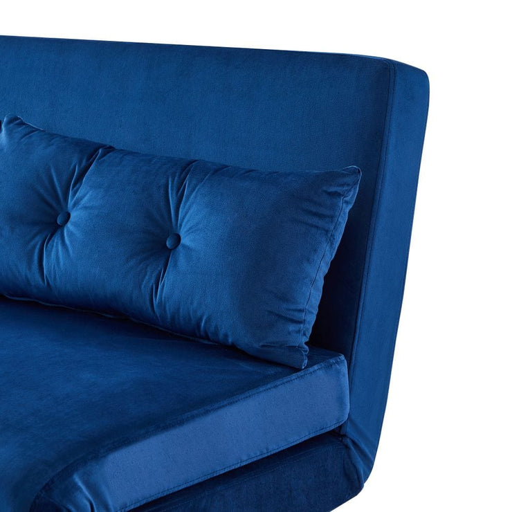 Leaba Tolg Móra Velvet Infhillte 2 Suíochán Jola le Pillows