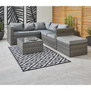 Monaco Ice Bucket 6 Seater Rattan Corner Sofa Set