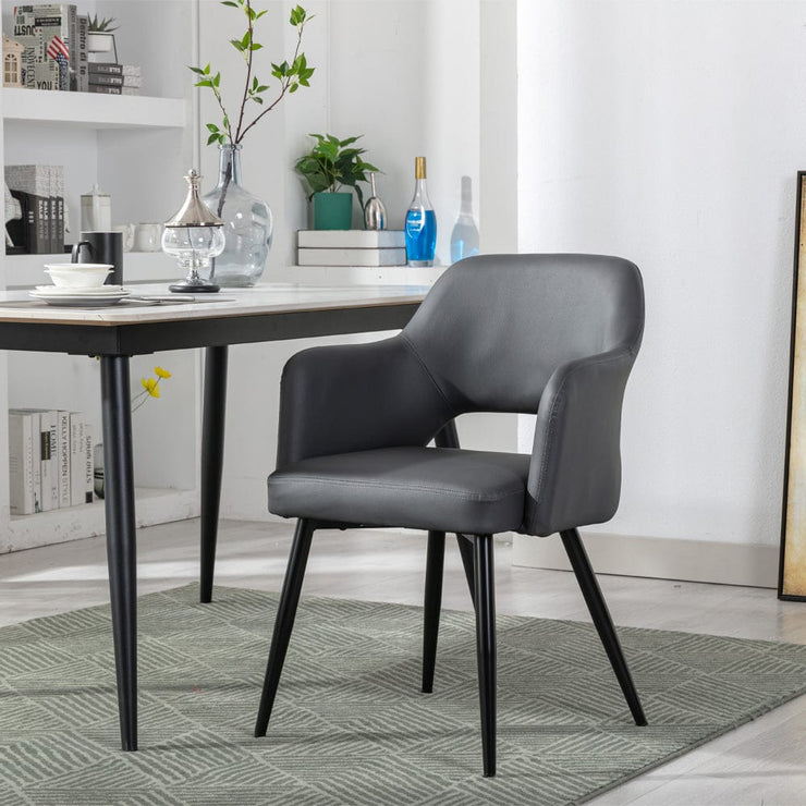 Set Of 2 Nata PU Dining Chair