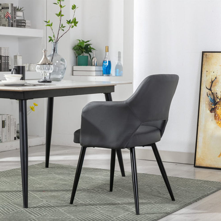 Set Of 2 Nata PU Dining Chair