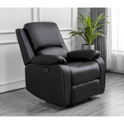 Palermo 3+2+1 Black Leather Electric Or Manual Recliner Sofa Set