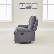 Pancho 2 Seater Grey Fabric Recliner Sofa