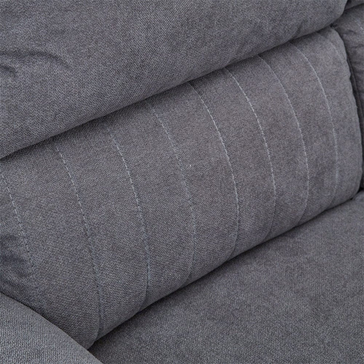 Pancho 2 Seater Grey Fabric Recliner Sofa