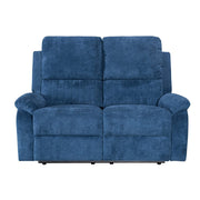 Pancho 2 Seater Blue Fabric Recliner Sofa