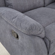 Pancho Grey Fabric Recliner Armchair and 3 Seater Sofa Set