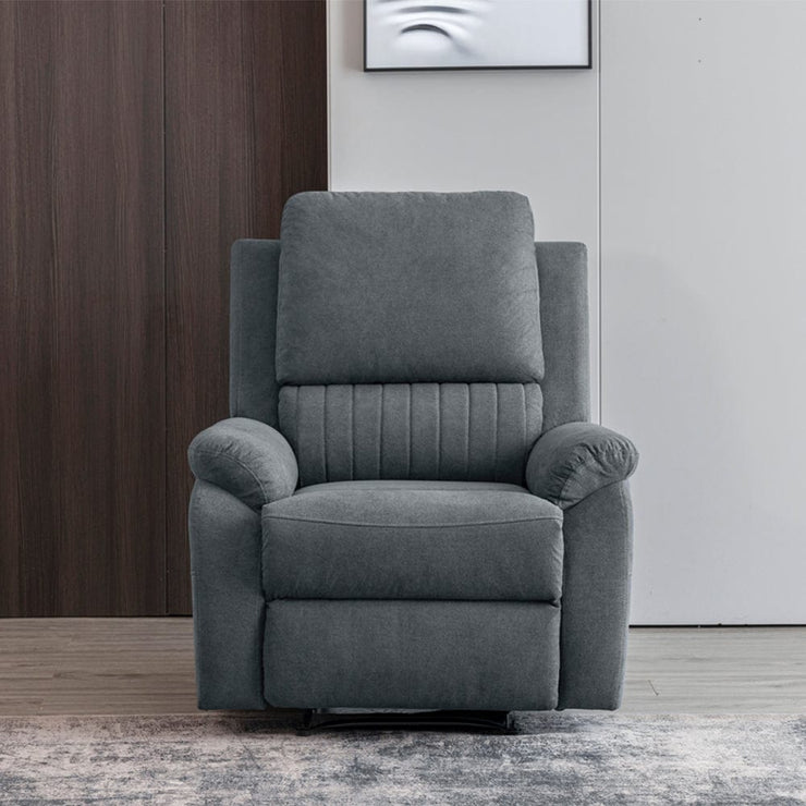 Pancho Grey Fabric Recliner Armchair