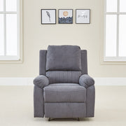 Pancho Grey Fabric Recliner Armchair and 3 Seater Sofa Set