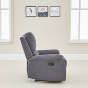 Pancho Grey Fabric Recliner Armchair and 3 Seater Sofa Set