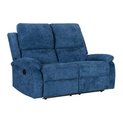 Pancho Blue Fabric Armchair and 2 Seater Sofa Set