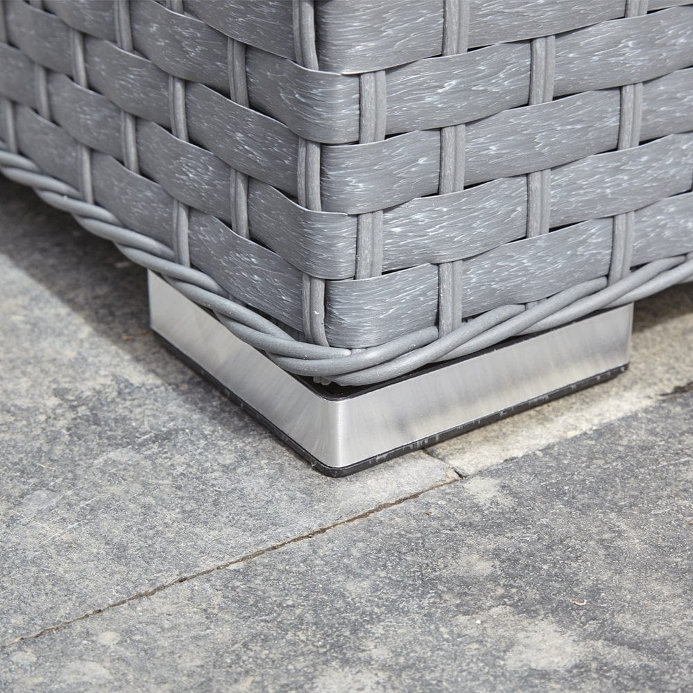 Papaver 8 Seater Rattan Furniture Garden Sofa Set In Grey, Garden Furniture, Furniture Maxi, Furniture Maxi