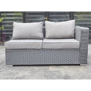 Papaver 9 Seater Rattan Garden Dining Set In Grey, Garden Furniture, Furniture Maxi, Furniture Maxi