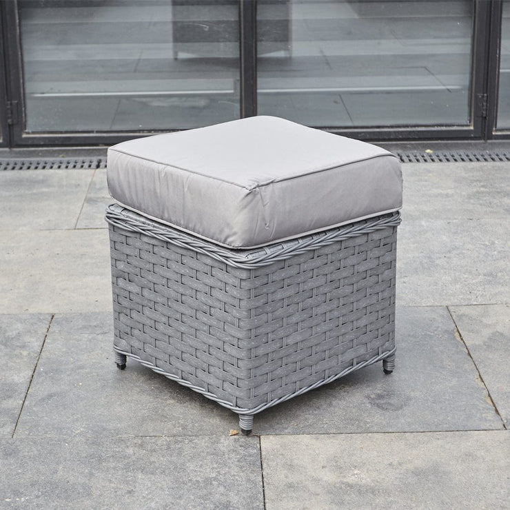 Papaver 9 Seater Rattan Garden Dining Set In Grey, Garden Furniture, Furniture Maxi, Furniture Maxi