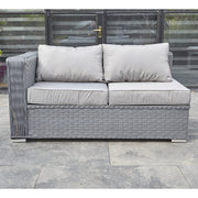 Papaver 9 Seater Rattan Garden Dining Set In Grey, Garden Furniture, Furniture Maxi, Furniture Maxi