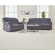 Revere  3+2 Grey Fabric Recliner Sofa Set