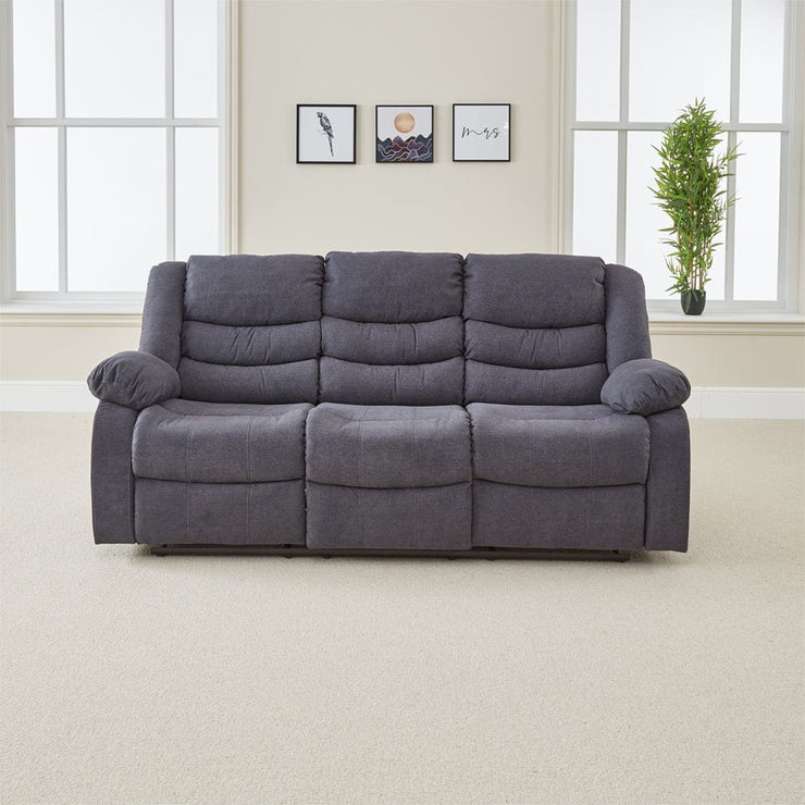 Revere  3+2 Grey Fabric Recliner Sofa Set