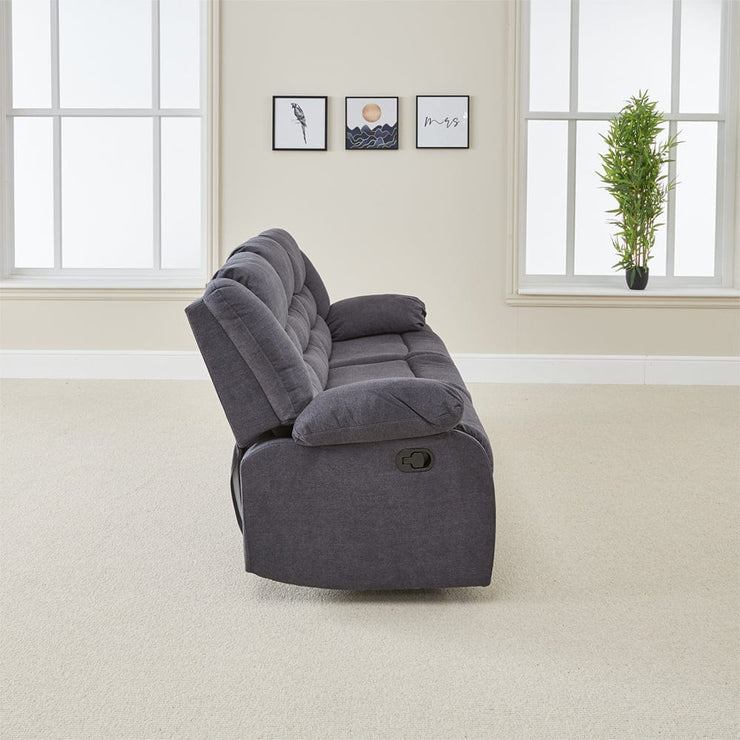 Revere  3+2 Grey Fabric Recliner Sofa Set