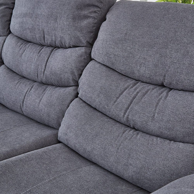 Revere  3+2 Grey Fabric Recliner Sofa Set