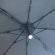 Parasol Cantilever LED Gréine Roma 3M