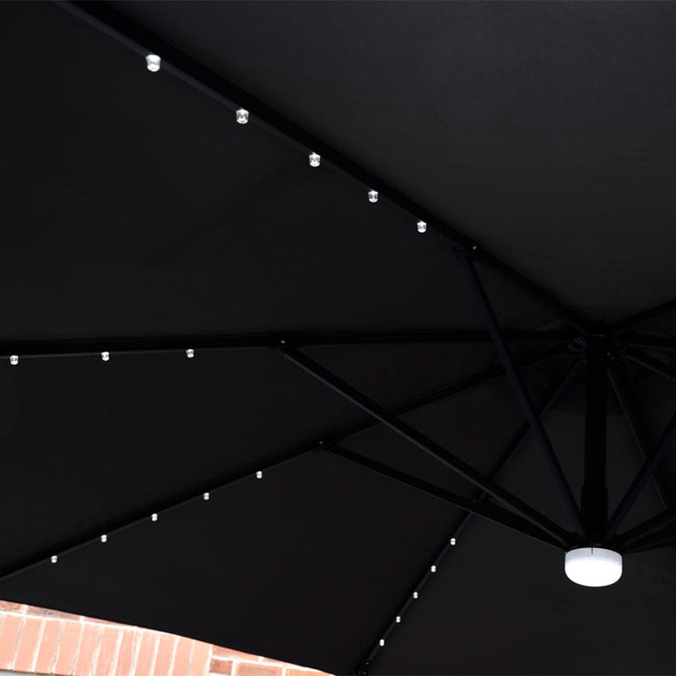 Parasol Cantilever LED Gréine Roma 3M