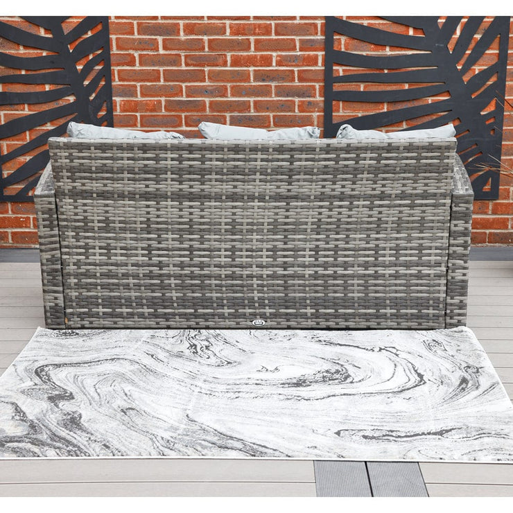 Rosen 5 Seater Rattan Garden Furniture Set In Grey