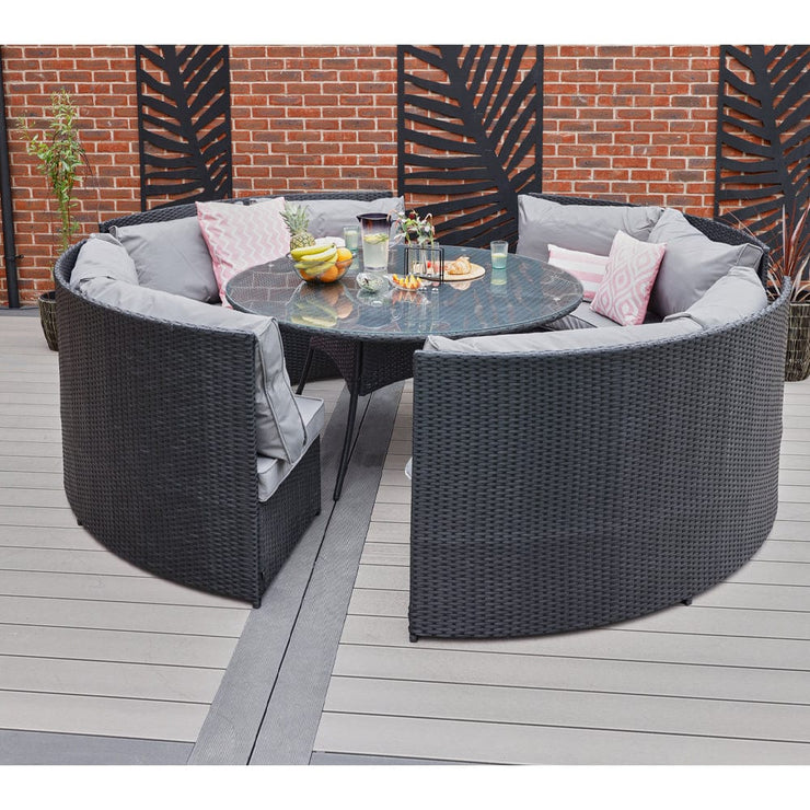 Rosen 8 Seater Round Rattan Garden Furniture Set