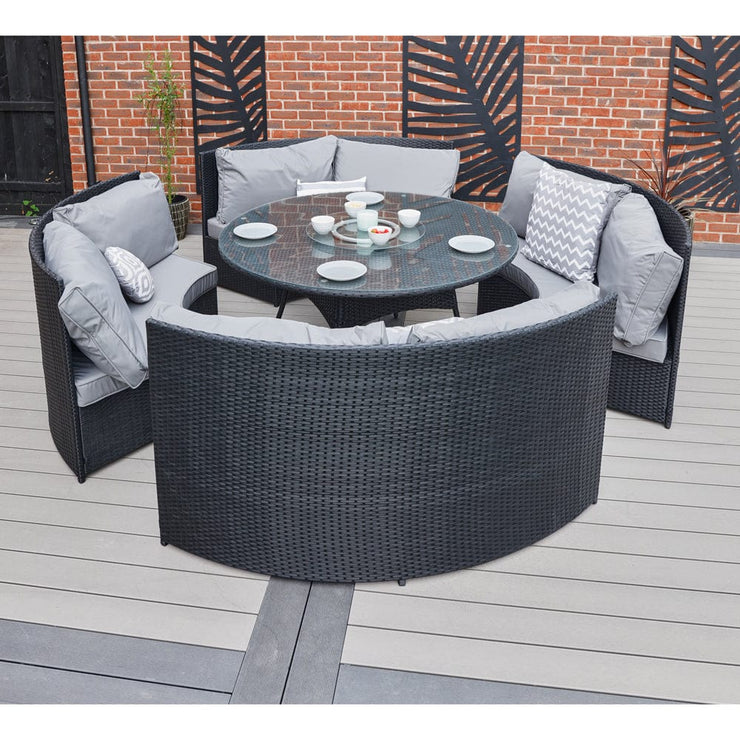 Rosen 8 Seater Round Rattan Garden Furniture Set