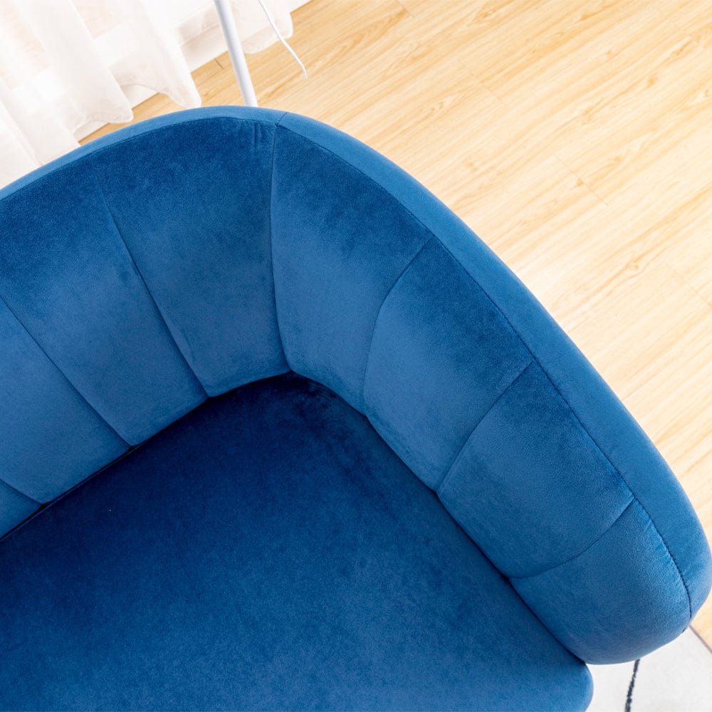 Russell Velvet Two Seater Sofa In Blue - Furniture Maxi