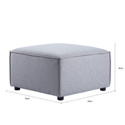 Tessa Modular 2 Seater Sofa with 2 Ottomans