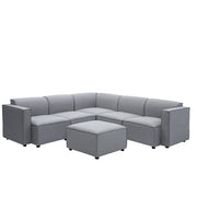 Tessa Modular 4 Seater Corner Sofa with Ottoman