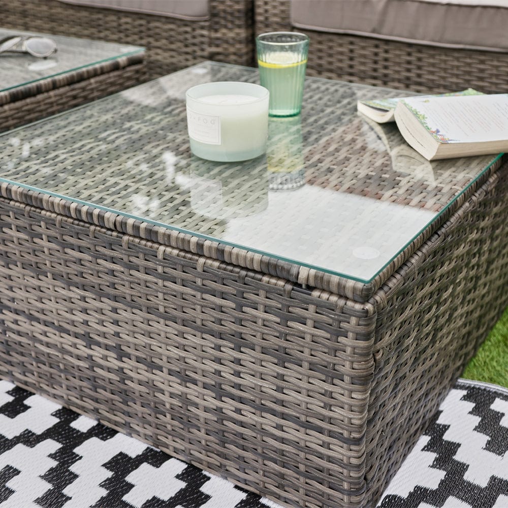 Vancouver 10 Seater Rattan Corner Sofa Patio Set