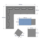 Vancouver 9 Seater Corner Rattan Garden Set In Grey, Garden Furniture, Furniture Maxi, Furniture Maxi