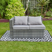 Vancouver 5 Seater Grey Rattan Corner Sofa Patio Set