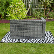 Vancouver 5 Seater Grey Rattan Corner Sofa Patio Set