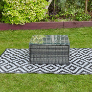 Vancouver 5 Seater Grey Rattan Corner Sofa Patio Set